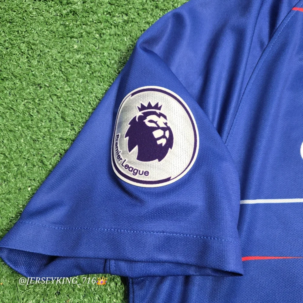 Nike Chelsea FC Eden Hazard #10 2018/2019 Home Blue Jersey XL EPL Patch_4